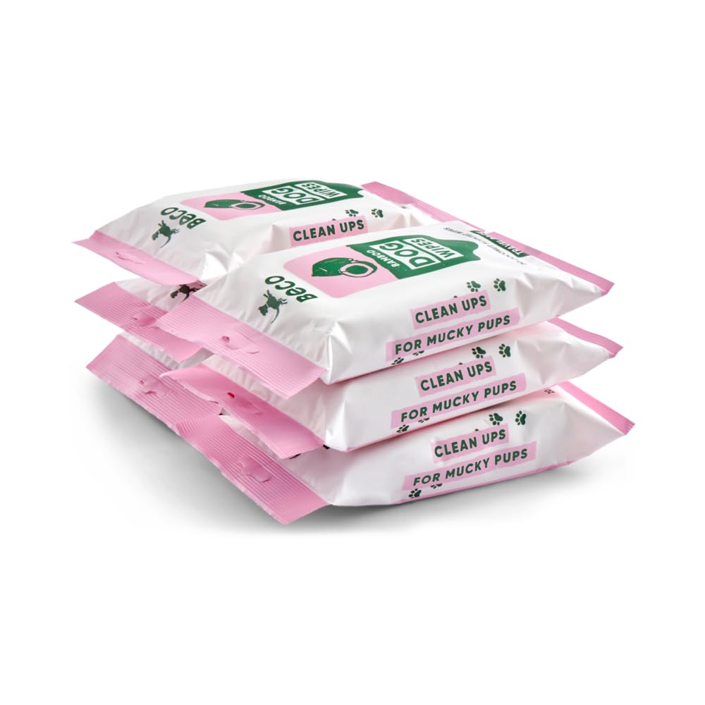 Beco Strong & Large Poop Bags - 120 Loose Packed with Tie Handles - Box Dispenser - Unscented Dog Poo Bags