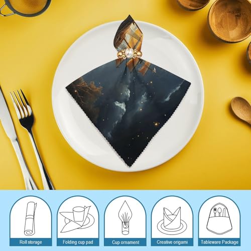 Servilletas de tela reutilizables con estampado Ship and Stars miniatura 7