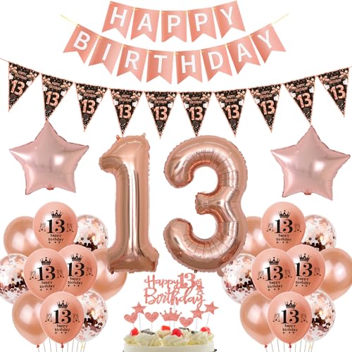 nero oro rosa palloncini decorazione 13 anni compleanno decorazioni torta oro rosa decorazioni 13 anni compleanno ragazza palloncini decorazioni 13 anni ragazza palloncini compleanno oro rosa