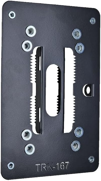 PRO-167 Universal Heavy-Duty Pole Mount Bracket, Powder-Coated Metal, 9.45x6.30x0.07 Inch, for Junction Box, Camera, Enclosure Mounting, Straps Included