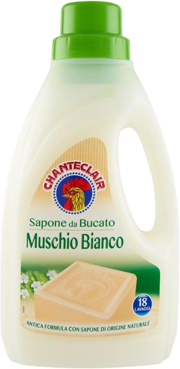 Chanteclair I Paquete de prueba concentrado de almizcle blanco detergente para la colada – Perfume para la colada – Suavizante – Saquitos perfumados – Jabón para lavar – 6 artículos del mismo aroma +