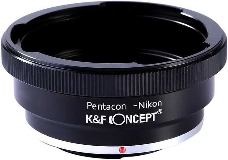 K&F Concept Lens Mount Adapter Compatible with Pentacon 6 Kiev 60 Lens to Nikon AI F Mount Camera D90 D300 D700 D7100 D7000 (Pentacon-Nikon)