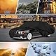 Autoabdeckung Wasserdicht für 1988-2002 BMW 5 Series E34 E39, Vollgarage Autoplane Auto Abdeckplane Winter Sommer Allwetter Outdoor Abdeckung mit Reißverschluss Tür, Windschutzbänder