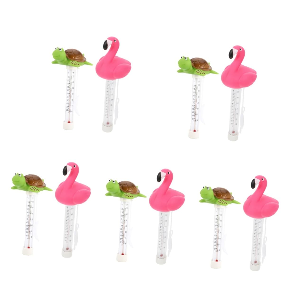 YARNOW 5 Set Di Termometri Per Acqua Galleggianti Fahrenheit/celsius Plastica Misurazione Rapida 2 Pezzi*5
