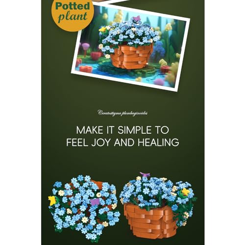 Flowerbuildingsettinyplantsbuildingsetbluepottedplantwithbutterflyflowerpotbotanicalcollectioncreativebuildingsetsforkidsadultsinchristmasholidayvalentinesday  Urban Country Home Decor Flower building set tiny plants building set blue potted plant with butterfly flower pot botanical collection creative building sets for kids adults in christmas holiday valentines day  urban country home decor