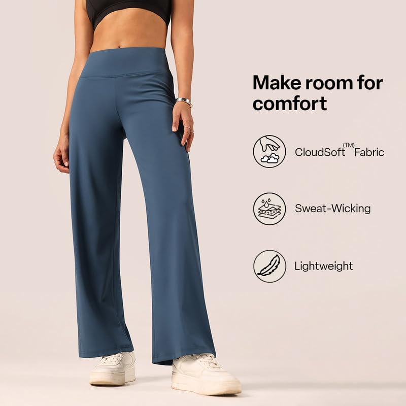 Image of BlissClub Ultimate Wide Leg Pants Lite for Women, Tall (for Women Above 5'5)