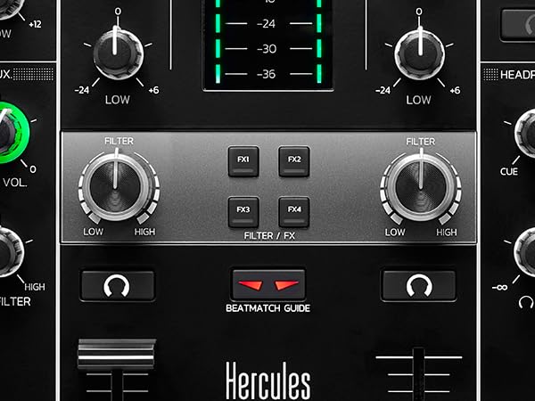 Hercules DJ Control Inpulse 500: 2-Deck USB DJ Mixer Controller