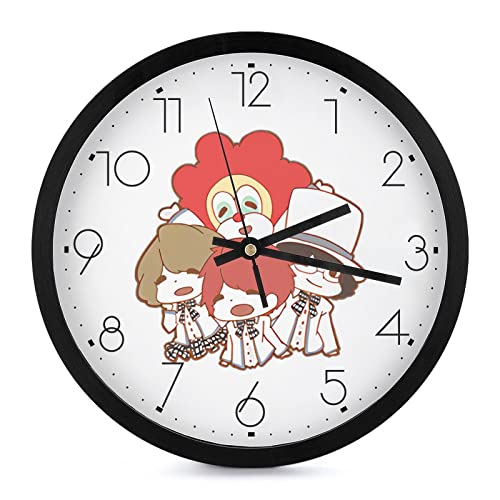 掛け時計 世界の終わり Sekai No Owari 壁掛け時計 かけ時計 壁掛け Clock 円形 静音 連続秒針 大数字 見やすい おしゃれ インテリア 部屋飾り 自宅/リビングルーム/キッチン/寝室/オフィス用 非電波 電池式 直径25cm 新築祝い
