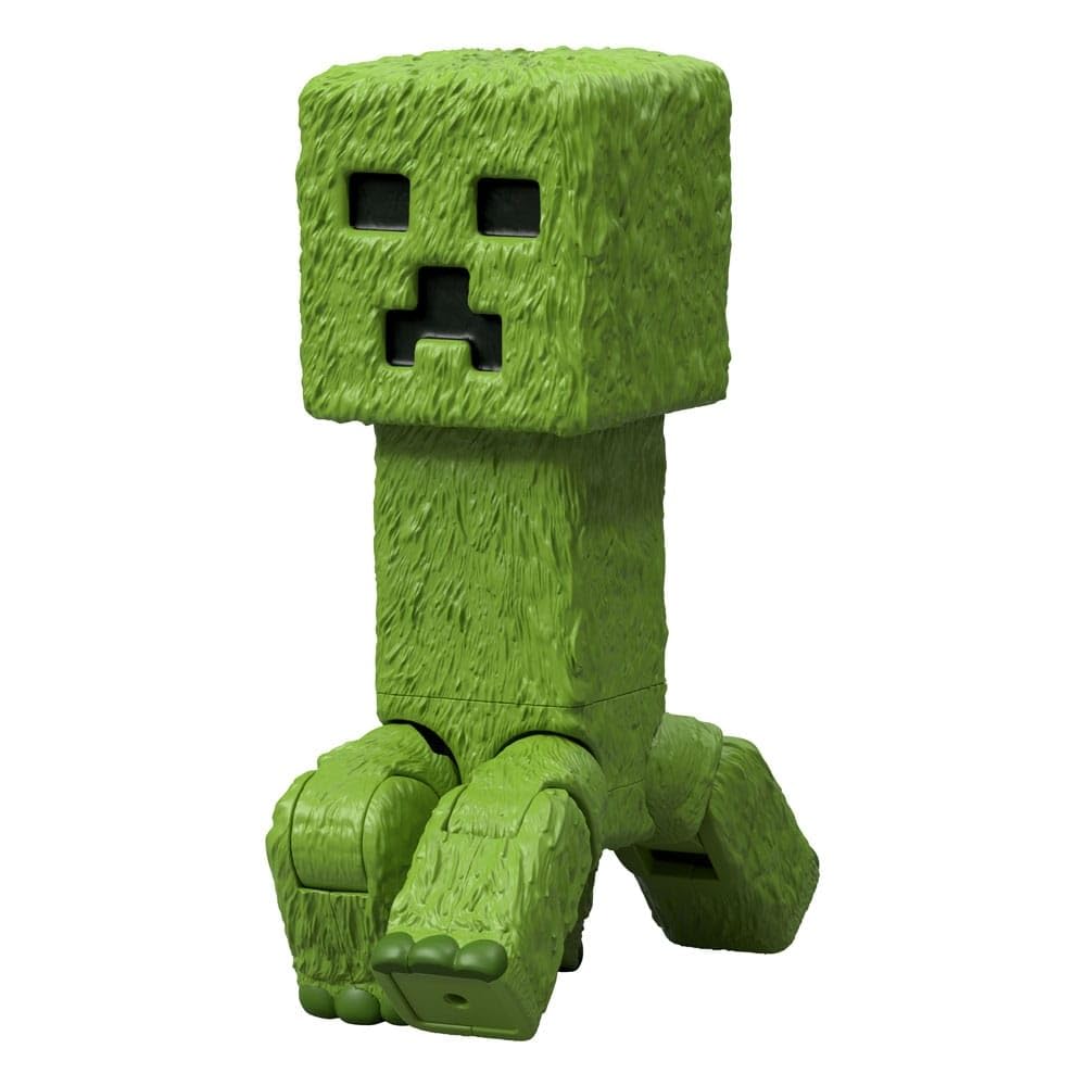 Mattel Minecraft Creeper Figurka akcji 10 cm do ustawiania w różnych pozach i akcesoria, zabawka inspirowana filmem „Minecraft: Film”, JFR58