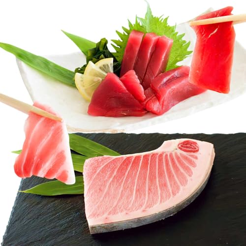 天然 本まぐろ大トロ&赤身 各1柵(計約450g)