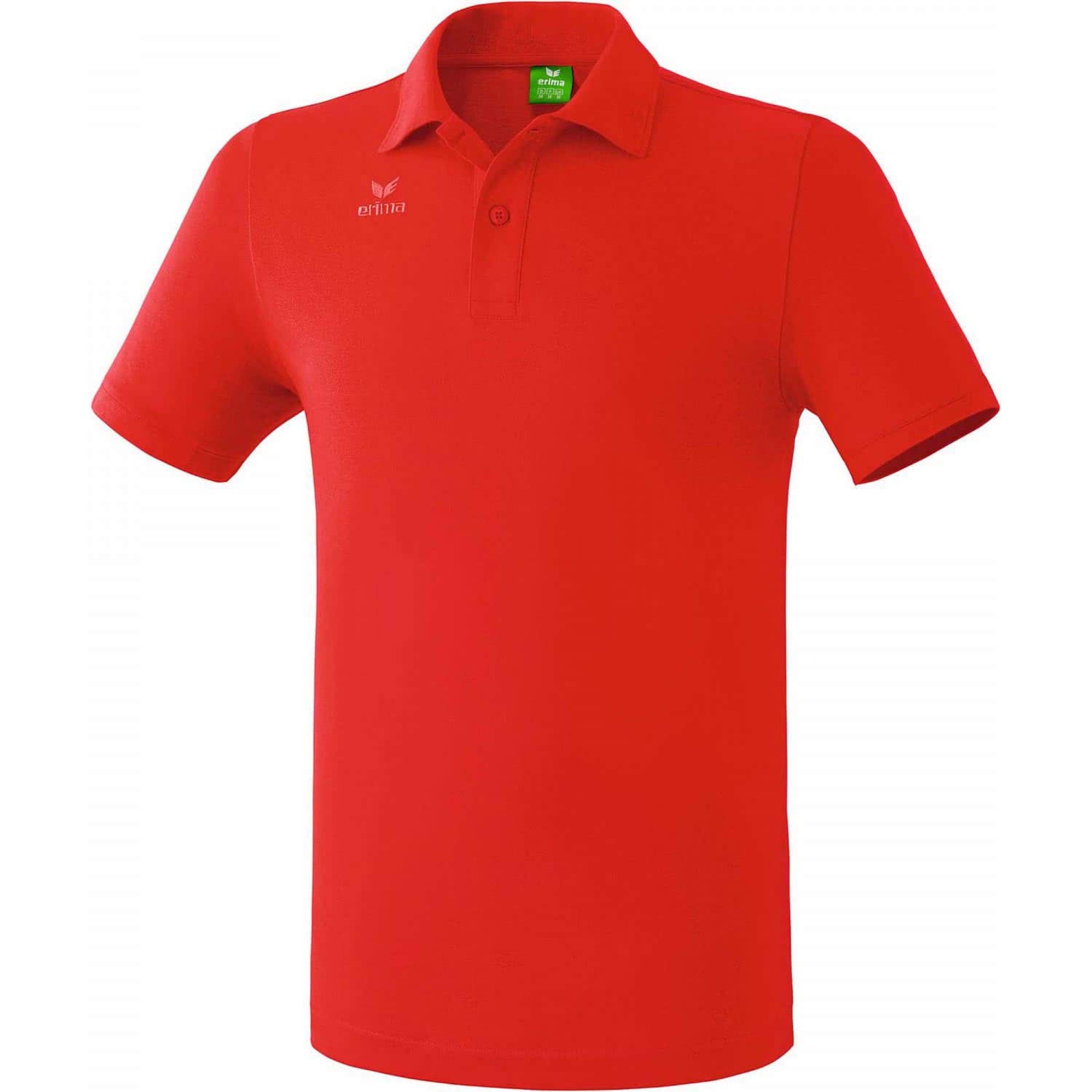 Erima Men's Casual Basics Teamsports Polo Shirt - Red, Small