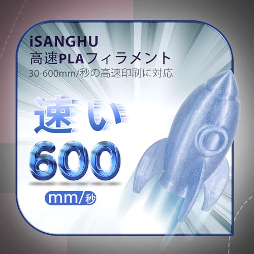 Image of Glitter Clear 3D Printer Filament 1.75mm, High Speed PLA Filament for 30-300mm /s, Clear PLA Filament with Shiny Sparkling, Sky Blue Transparent PLA Filament 1kg(2.2lbs) Spool