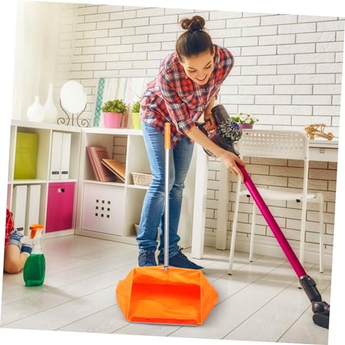 Image of Windproof Trash Grabber with Dustpan 33.07In Outdoor Garbage Pickup Tool Durable Clamp for Indoor and Outdoor Cleaning