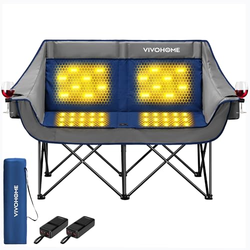 VIVOHOME Heated Double Camping Chair