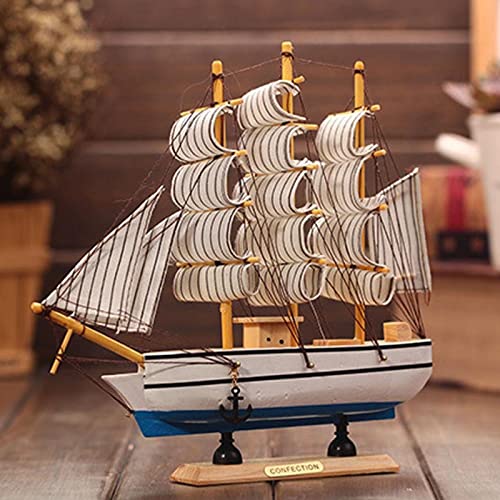 Model Ship,Wooden Ship Models, Sailboat Decor, Model Ship Kit With Wooden Model Ship Decorations, Nautical Home Desktop Decoration Crafts Random Background Colors. #TOP2