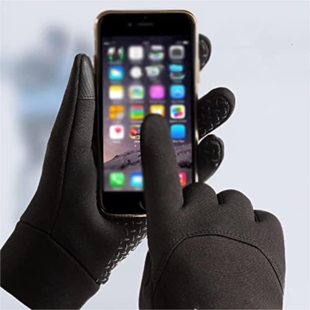 Guantes de Ciclismo Guantes Deportivos más Terciopelo cálido Pantalla táctil Antideslizante Guantes de esquí Guantes de Bicicleta Guantes de Manillar