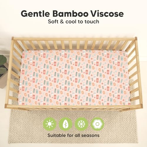 58% Off 2-Pack Waterproof Bamboo Crib Sheets - $9.98