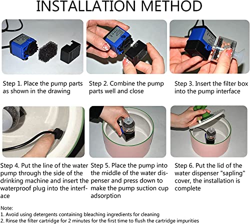 Fuente de agua cerámica automática para gatos miniatura 6