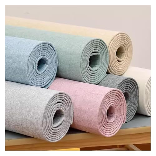 Papel pintado autoadhesivo de tela paneles acústicos autoadhesivos e impermeables color rosa 6