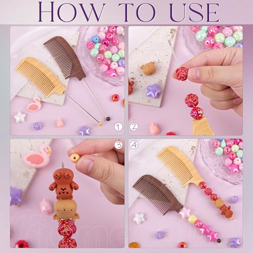 Pack de 10 Peines de Plástico para Estilistas miniatura 5