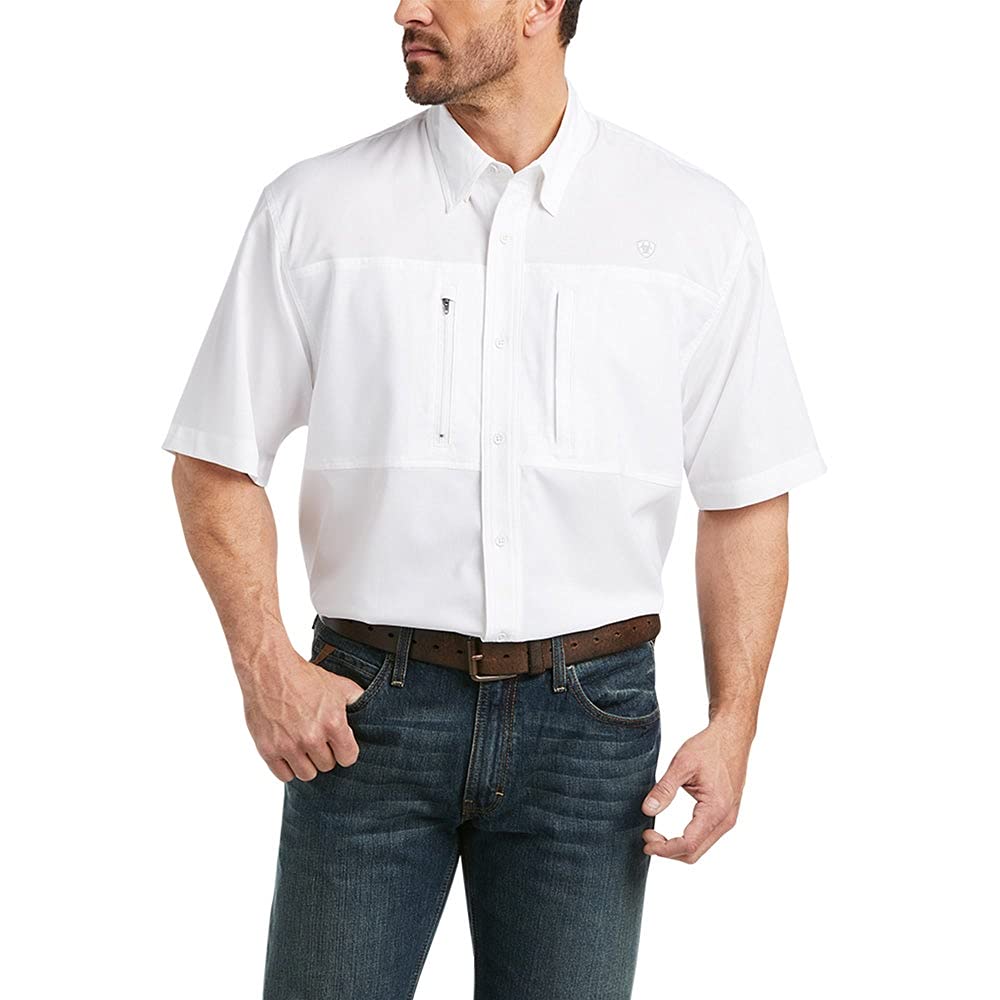 Photo 1 of ARIAT Men's Venttek Classic Fit Shirt Large White