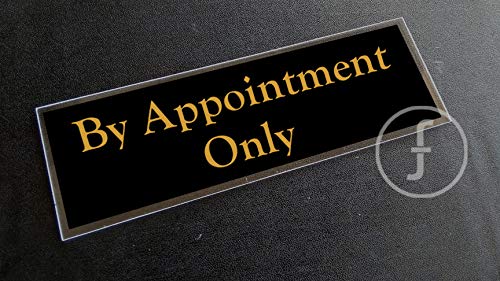 fingerz by Appointment Only Laminated Letters Acrylic Glass Hanging ...