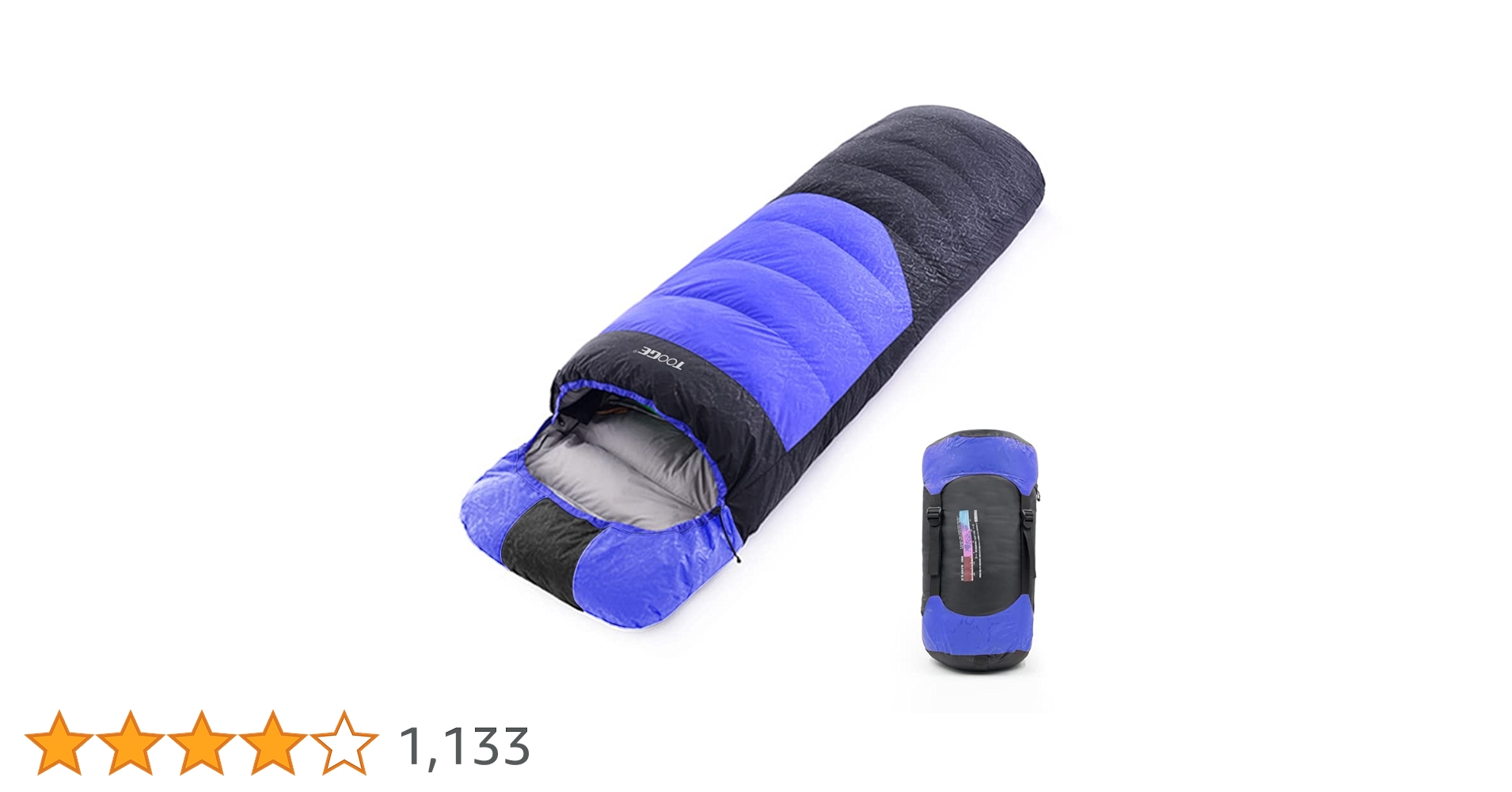 Amazon.co.jp: Tooge 寝袋 冬用 ダウン シュラフ 【最低温度-25℃】 二