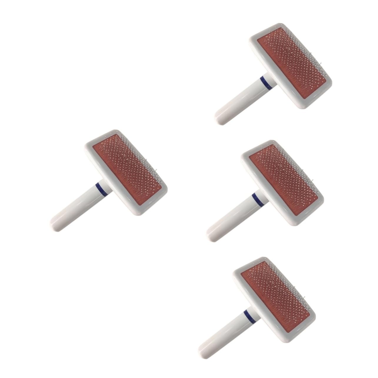 Yardwe 4piezas Cepillo Para Puntas De Inoxidable Herramienta De Deshedding Para y Gatos Para Eliminar Pelos Sueltos y Cepillo Portátil Cuidado De Animales Domésticos