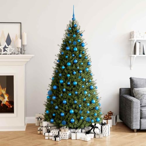 Boules de Noël 111 pièces bleu polystyrène légères pour décorer sans casser