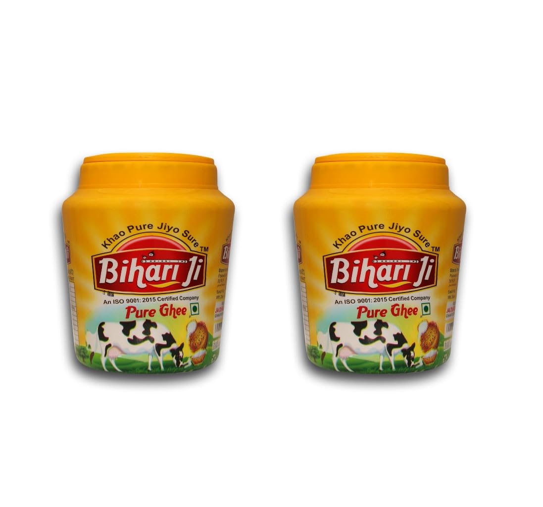 Bihari ji Pure Desi Ghee - Desi Ghee with Rich Aroma - 500ml jar-2 (B0C96SJDCX) Amazon Price History, Amazon Price Tracker