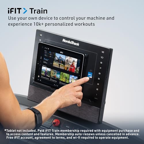 Image of NordicTrack Commercial Series Treadmills | Foldable Treadmills with Adjustable -3% to 12% Incline for High Efficiency Running and Walking Workouts at Home