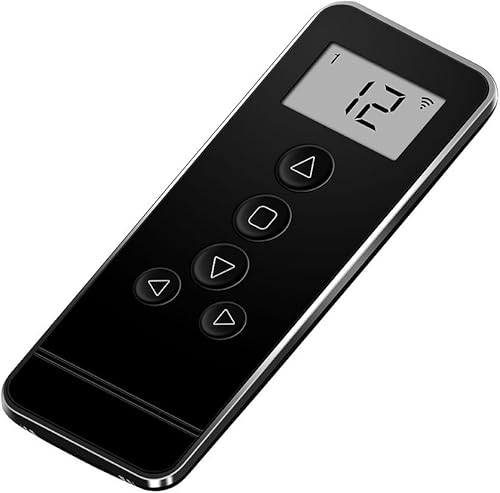 Control remoto de 14 canales RF 433.92 Control remoto para persianas y persianas motorizadas de Windows, negro