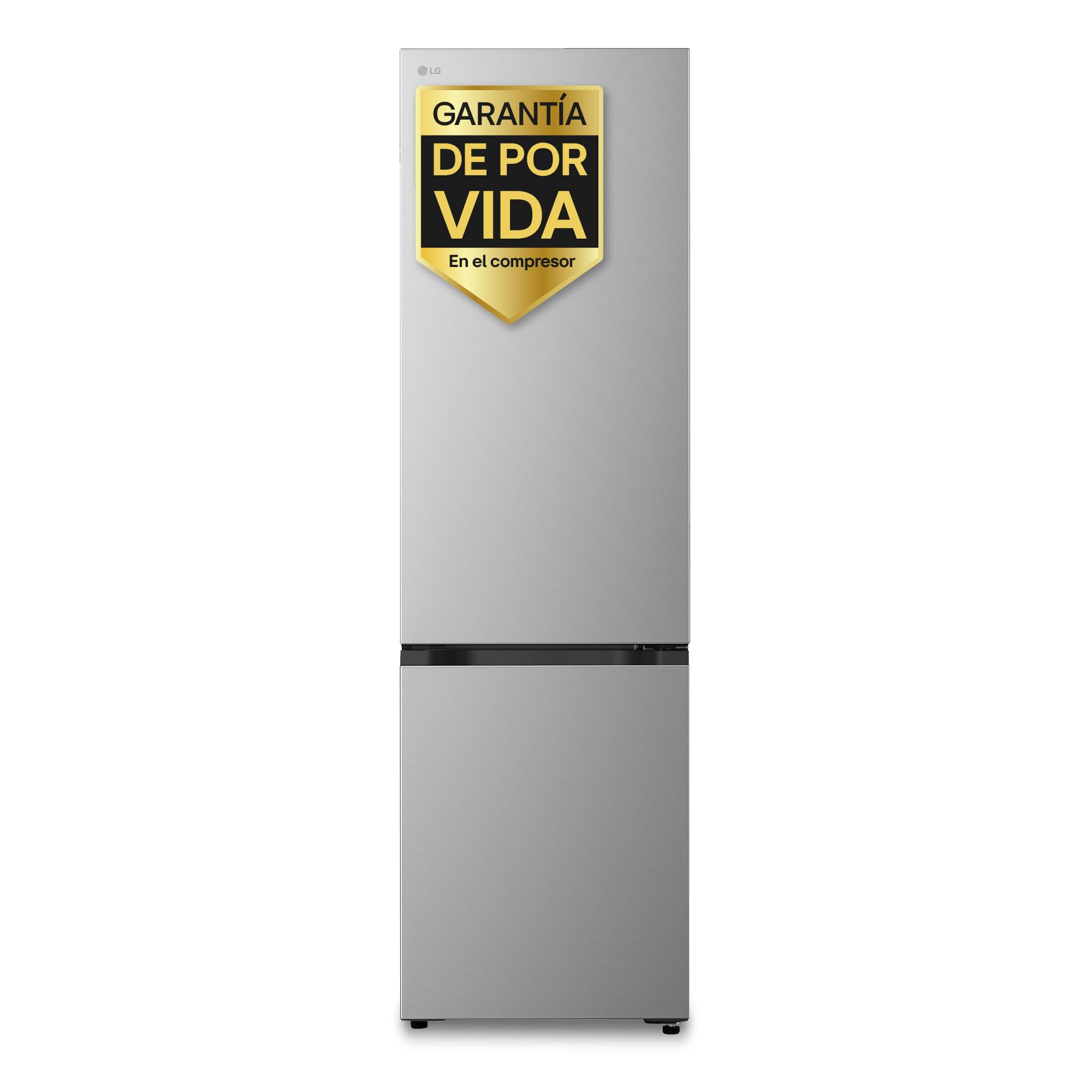 LG GBBSJ20DPY- Frigorífico Combi DoorCooling+, 2,​03m, Clasificación D, Serie 200, Capacidad 375L, Inox antihuellas