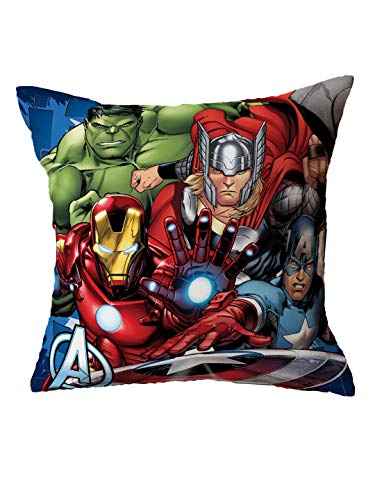 Image of Athom Living Polyester Avengers Cushion Cover, 40 X 40 cm, Multicolour