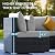 NICESOUL® 15 Piece 12 Seats Luxury Wicker Outdoor Patio Furniture Set with Natural Gas/Propane Firepit Table, 29.3" High Back Deep Seating Wide Arm Modern Modular PE Rattan Sectional Conversation Set