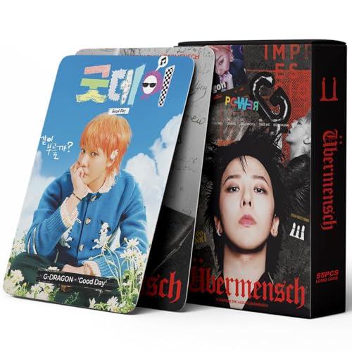 haianallo 55 PCS Bigbang Kpop G-Dragon Album Übermensch Merch G