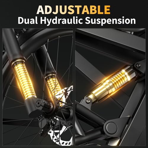 Electric-Dirt-Bike for Adults with Peak-3000W Brushless Motor and 48V 30AH Battery Max 40MPH and 80Miles, Adult Electric-Mountain-E-Bike Motorcycle with Fat Tire for Snow, Sand and Commuting - Image 4