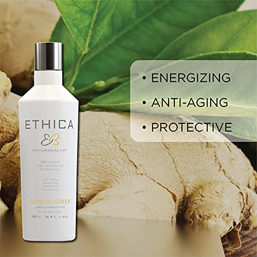 Ethica Anti-Aging Conditioner | Volumizing Conditioner For Men And Women, Improve Thinning, Stressed And Damaged Hair, Plant Based, Cruelty-Free, 16.9 Fl. Oz / 500 Ml #TOP4
