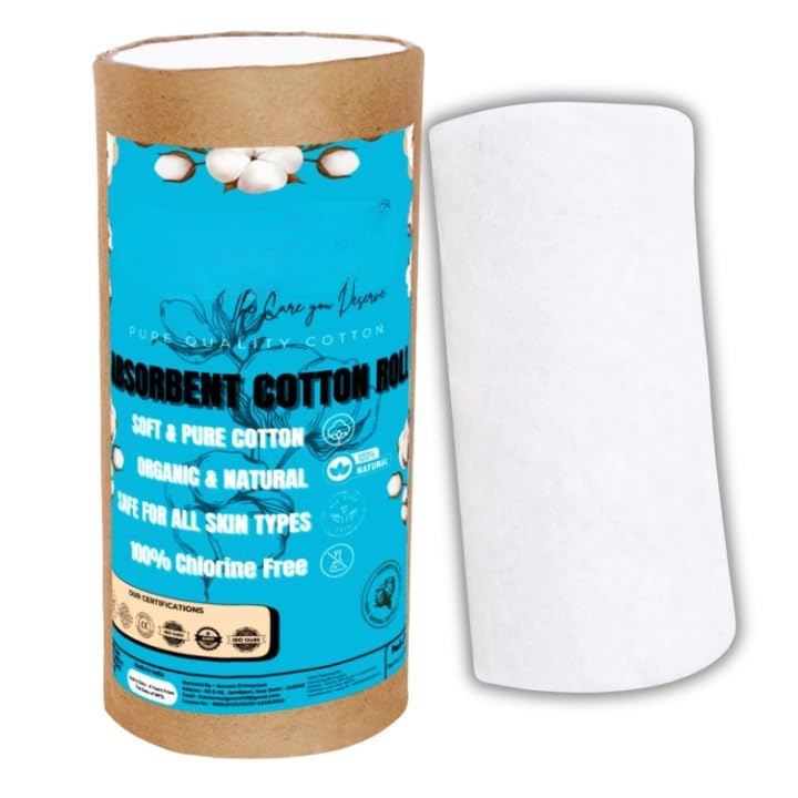 Cotton Roll Pure Quality for Baby care | Cometic & Skincare Use | Soft Cotton for Cleaning Wound's | Art & Craft's | Medical Use (500 gm)-image-28