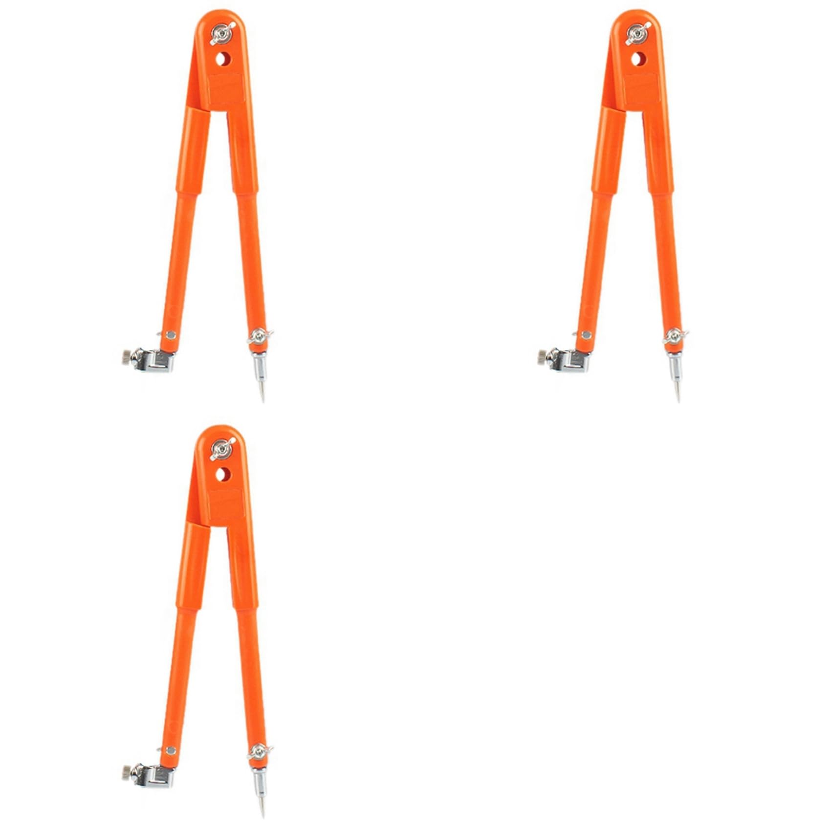 Jnchdghwa Orange 3X Carpenter Pencil Compasses Large Diameter Adjustable Dividers Marking And Scribing Compass S