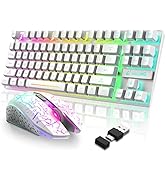 薄型 ゲーミングPC キーボードマウス付き エントリーグレード Amazon | 87キーワイヤレスゲーミングキーボード 無線マウスセット