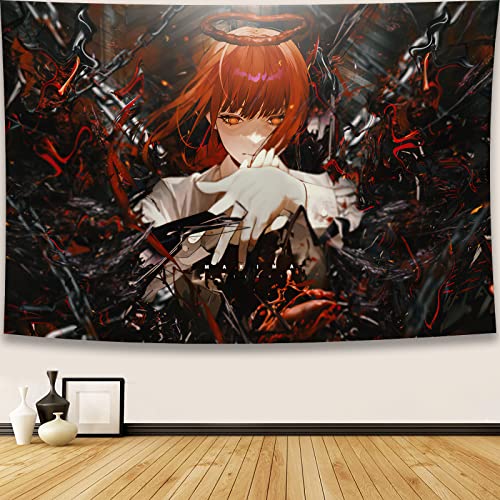 WSRXDMSN Tapestry Anime Chainsaw Wall Tapestry Starry Night Tapestry Galaxy Tapestry for Party Bedroom Living Room Home Decoration 40x60in (1)