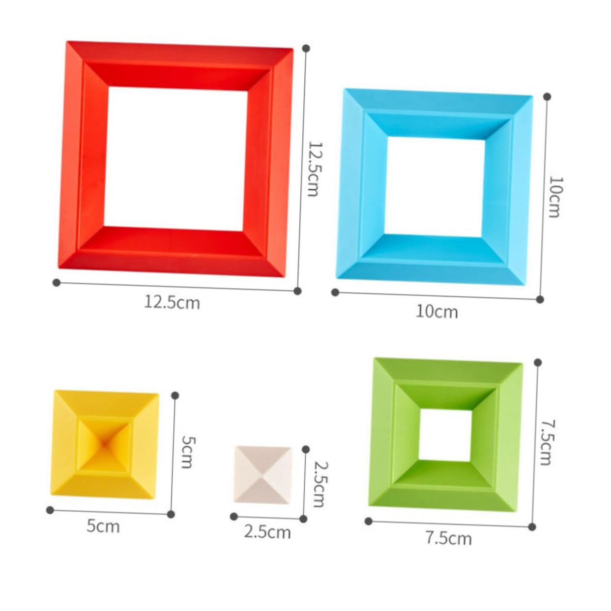 BESTonZON 30 Piezas Bloques Apilables para Años Juguetes Educativos de Construcción Coloridos y Seguros para Desarrollo Infantil