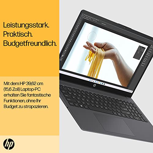 HP Laptop | 15,6" FHD Display | AMD Ryzen 3 7320U | 8 GB DDR4 RAM | 256 GB SSD | AMD Radeon-Grafik | Windows 11 Home | QWERTZ Tastatur | Schwarz – Bild 8