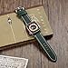 Gitalian Leather Band Compatible with Apple Watch Ultra 2/1 Band 49mm 46mm 45mm 44mm 42mm for Men, chubby cable Genuine Leather robust and Wide Band Strap for iWatch, Series10 9 SE 8 7 6 5 4 Green