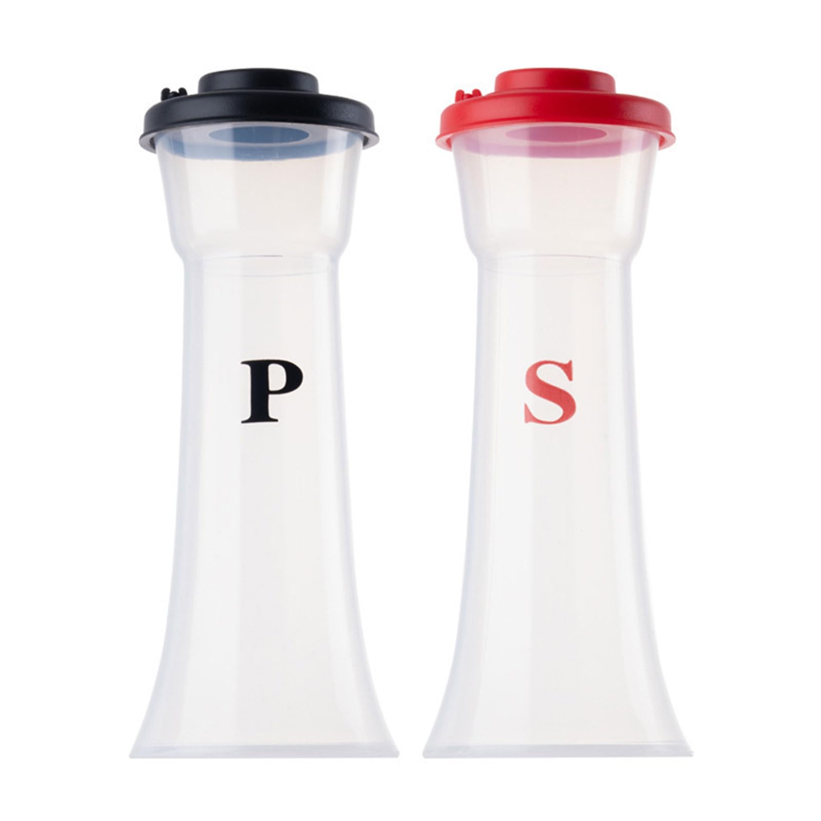 Kalttoy 2pcs Spices Bottle for Salts and Peppers Transparents Seasoning Jar Condiment Container Kitchen Cooking Supplies Portable Picnics Spices Jar