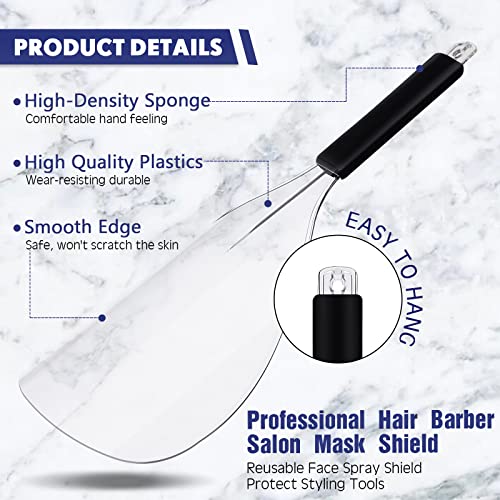 Plastic Spray Protector Clear Face Mask 4 Count Spray Haircut Cover Pads For Hairspray Hair Salon Hairdressing Hair Coloring Face Eye Hairdressing #TOP3