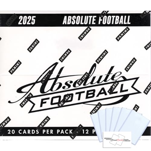 2025 Absolute Football Cello Box with 240 Total Trading Cards + 6 Toploaders and StreetCards Magnet! Look for The Kaboom Horizontals!