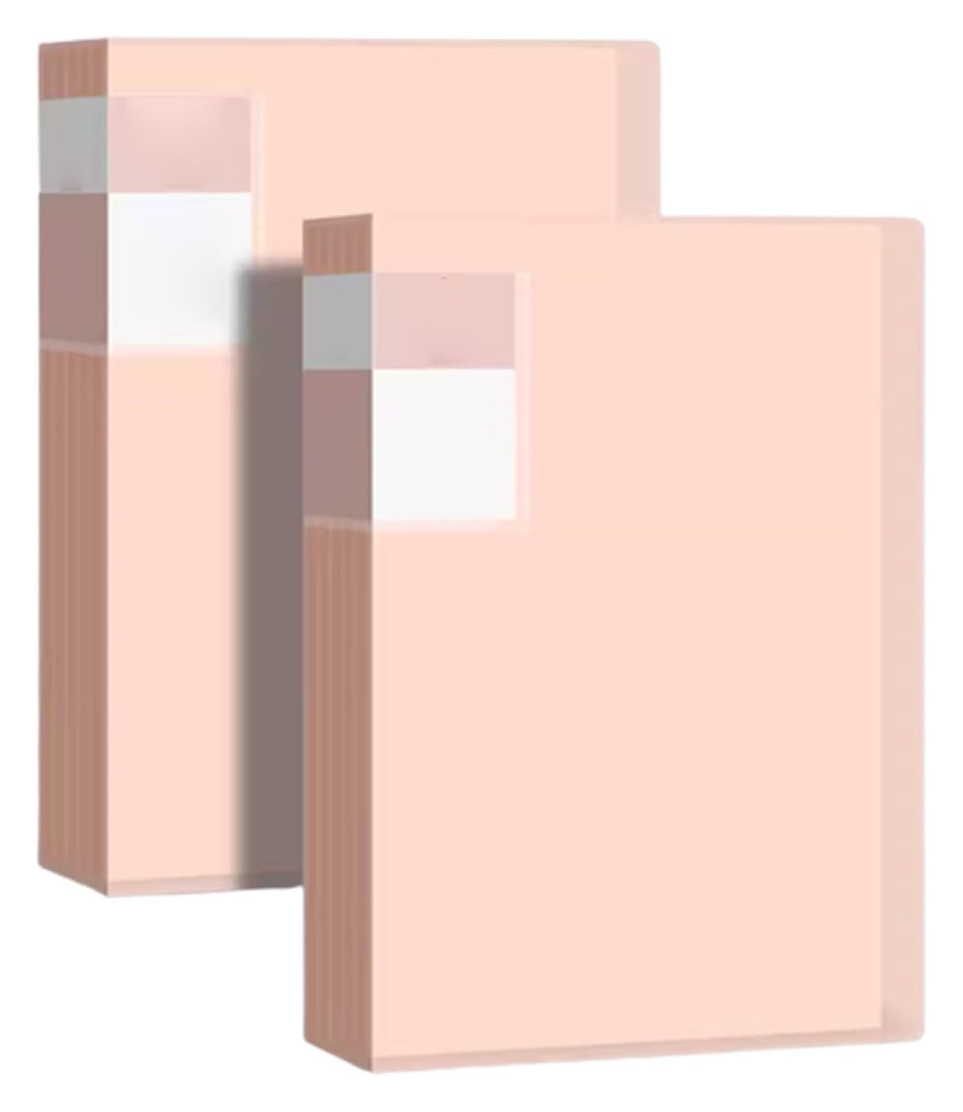 Cartelline A4, Cartella portadocumenti A4 da 40 tasche, multicolore, 2 pezzi(Pink)
