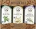 La Tourangelle Infused Trio of Oils - Infused Herbs de Provence Oil, Infused Garlic Oil, Infused Basil Oil Gift Set - 3 x 8.45 Fl. Oz.